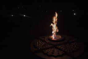 eternal flame in the park
