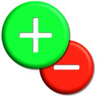 plus minus circle icon buttons