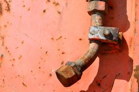 Mechanism Excavator Rusty