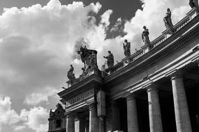 Vatican Statues Pillars