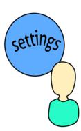 settings symbol avatar profile
