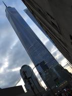 Glass One World Trade Center is the main building of the rebuilt World Trade Center complex in Lower Manhattan, New York