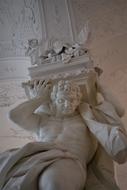 Atlanta statue in a building in Belvedere, Vienna