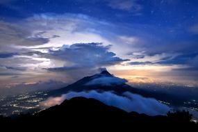 Merapi Starry Sky Thundercloud