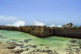 Rocky Coast Formation Waves