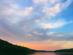 Sky Sunset Lake