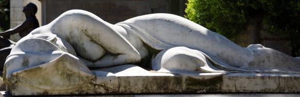Grave Stone Statue, milan, italy