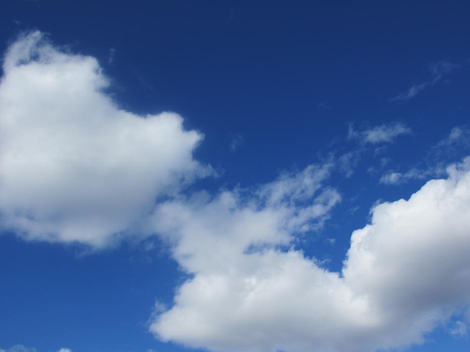 blue sky in clouds panorama