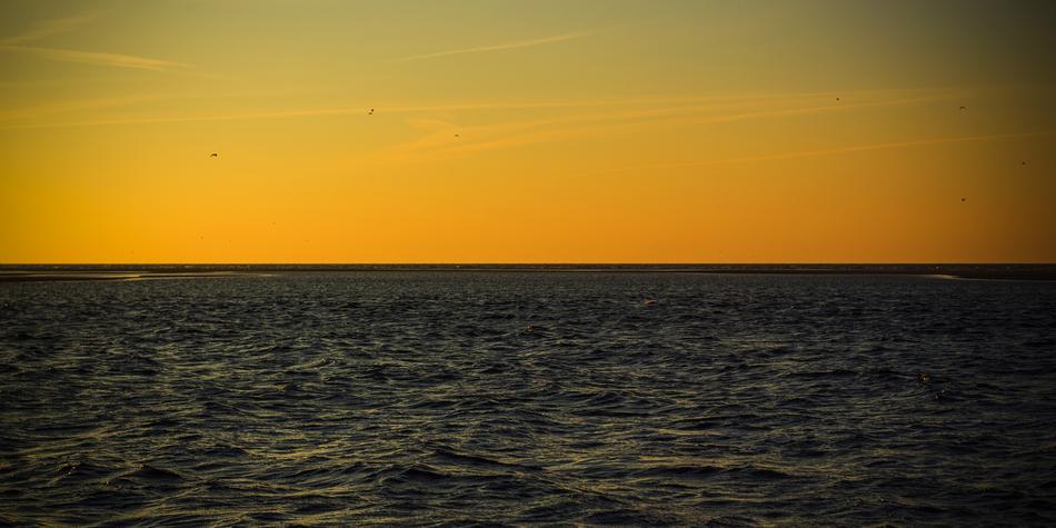 Summer sea at Sunset