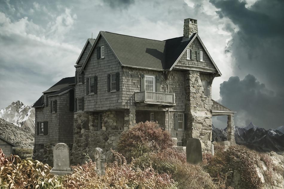haunted house near the cemetery