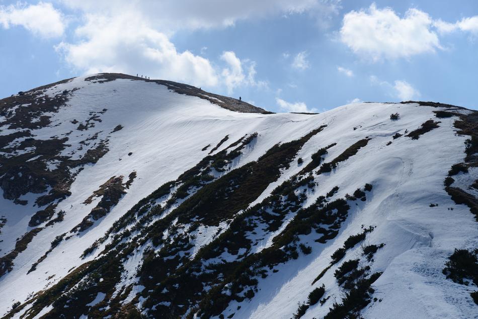mountains in cold snows