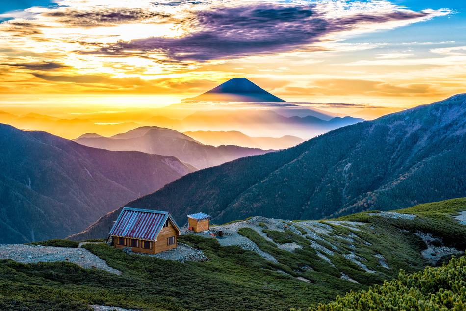 Mt Fuji Asahi 小河内岳避難小屋 The