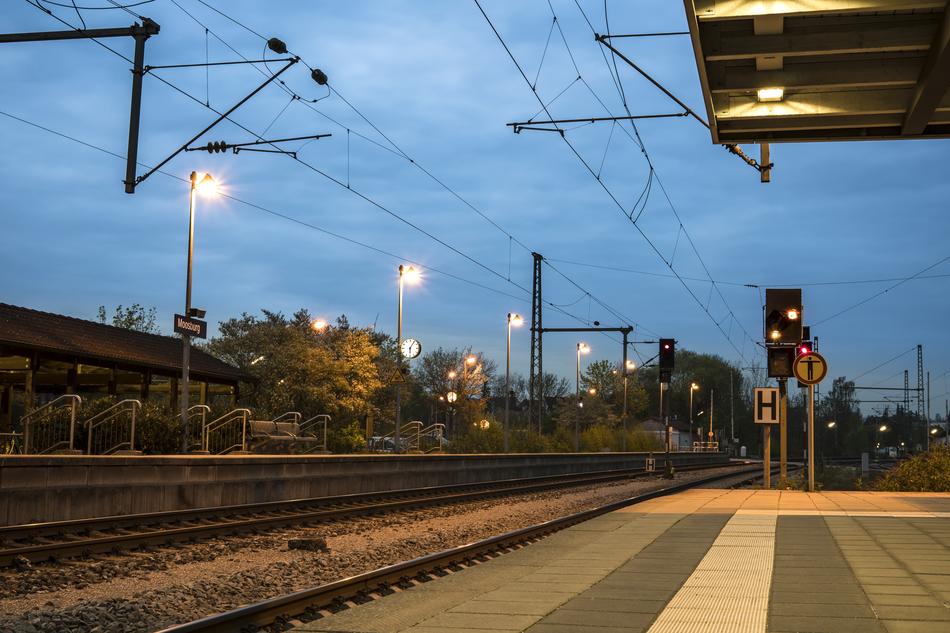 Railway Station Morning Clock