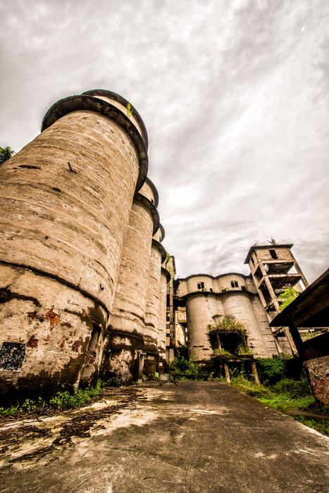 ruined building is old