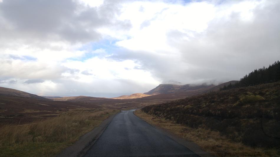 road leading into the fog
