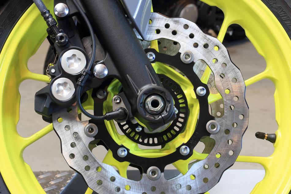 disc on a bicycle wheel