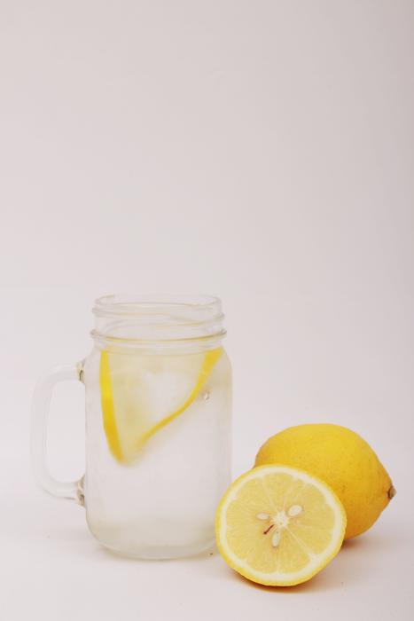 lemon juice in a jar