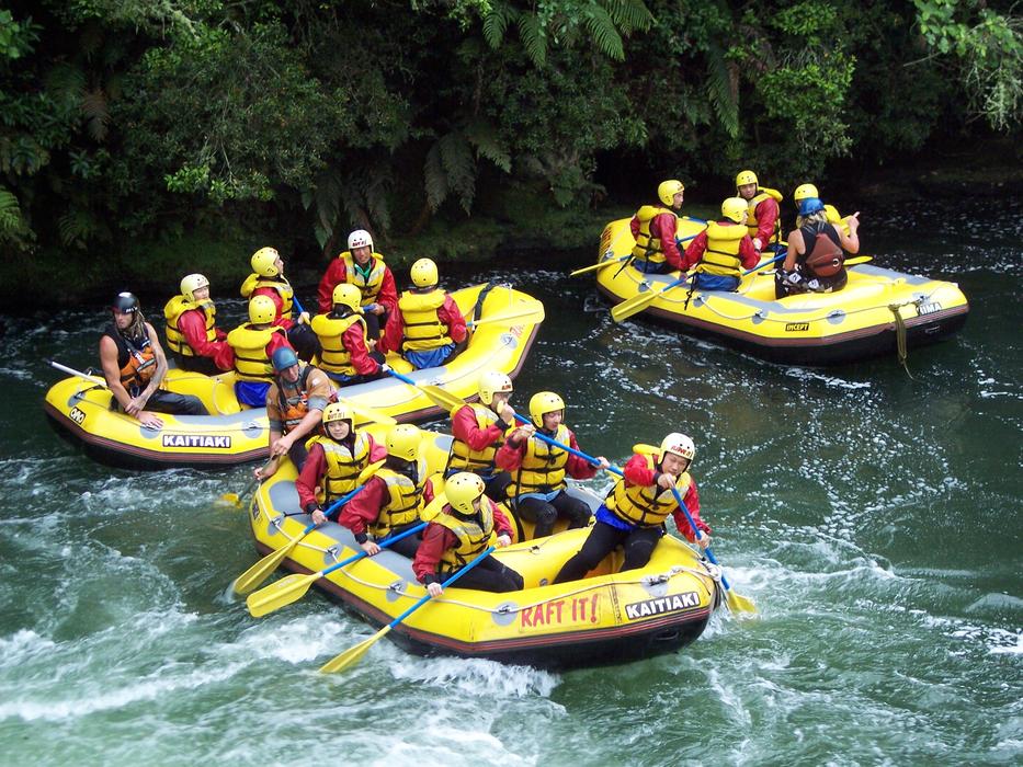White Water Rafting Action