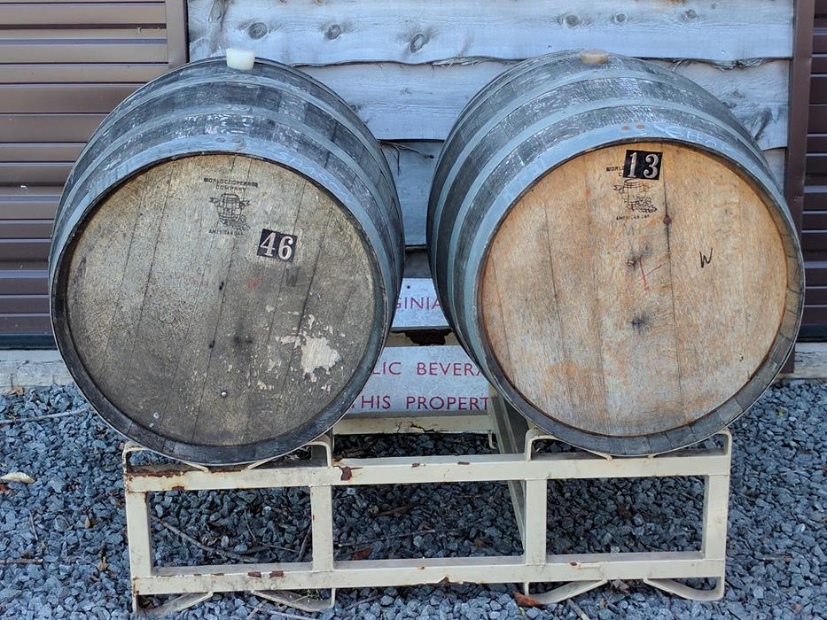 wooden alcohol barrels