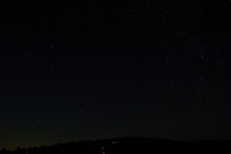 dark sky with stars