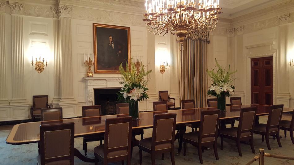 White House Dining Room Abraham lincoln