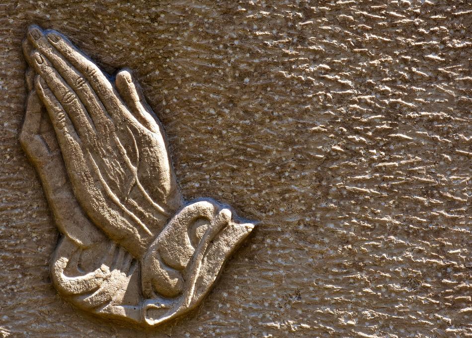 Praying Hands Religious Granite