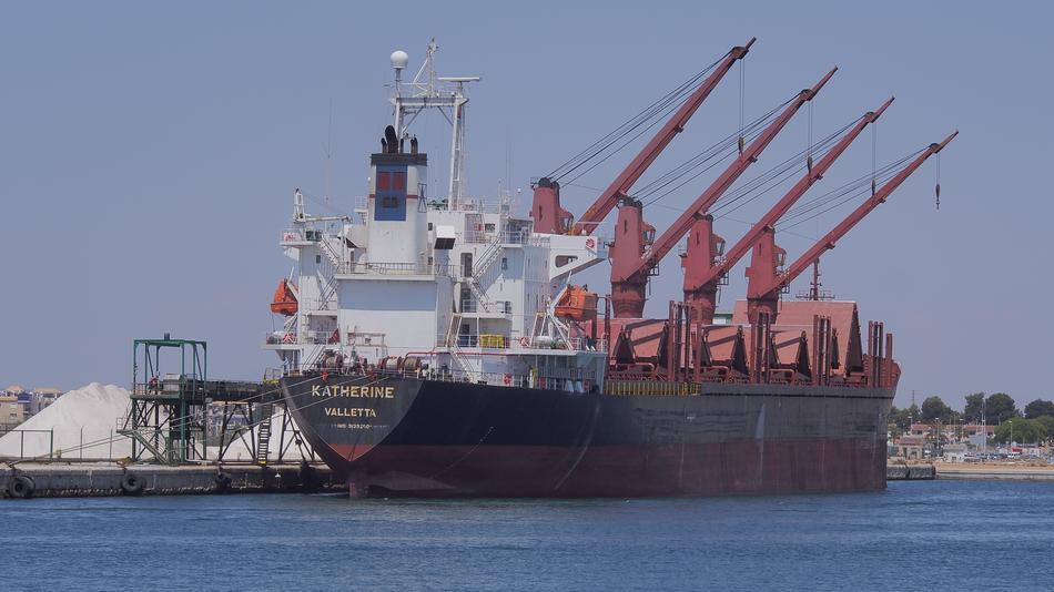 big ship with hooks