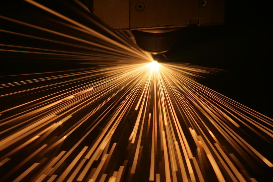 sparks burning in the night