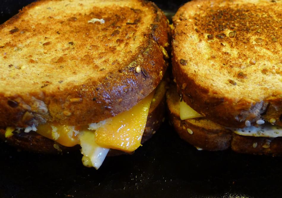 grilled bread and cheese