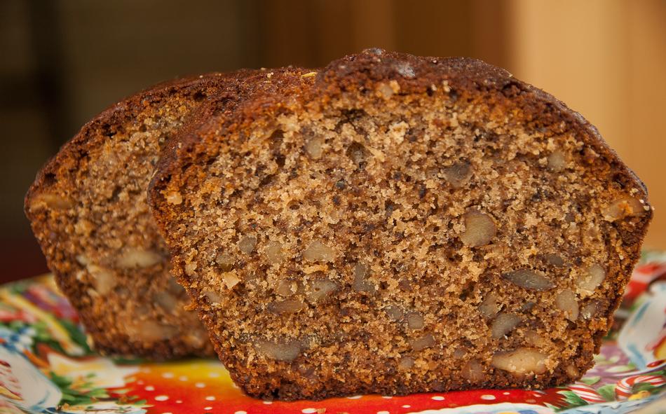 sweet cupcake with pecan crumbs