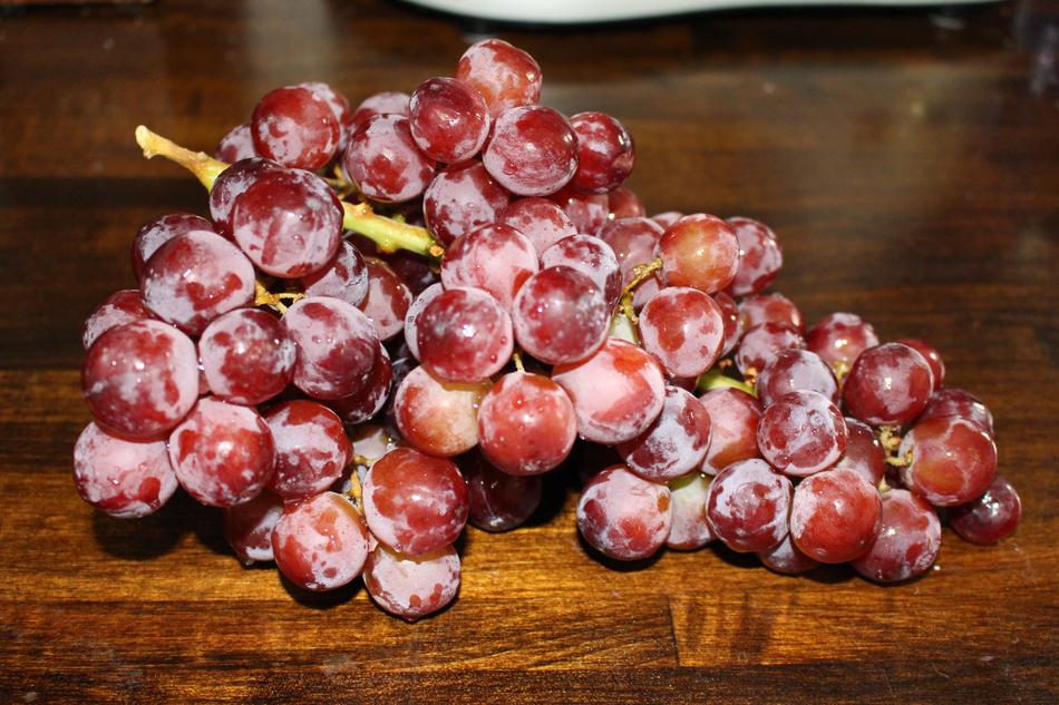 Delicious sweet grapes on the table