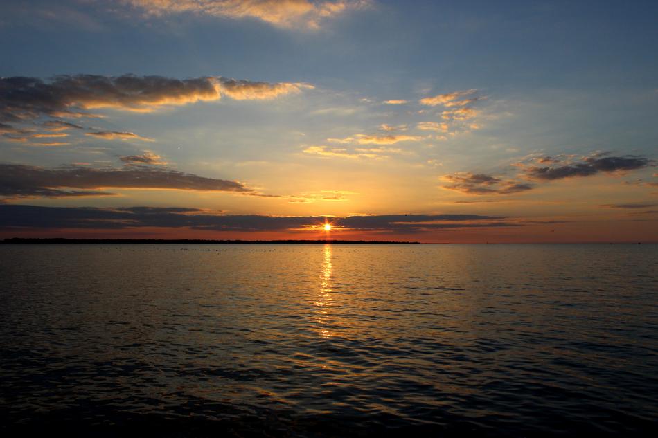Lake Erie at Sunset Landscape