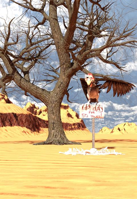 desert sauna refuel bone vulture
