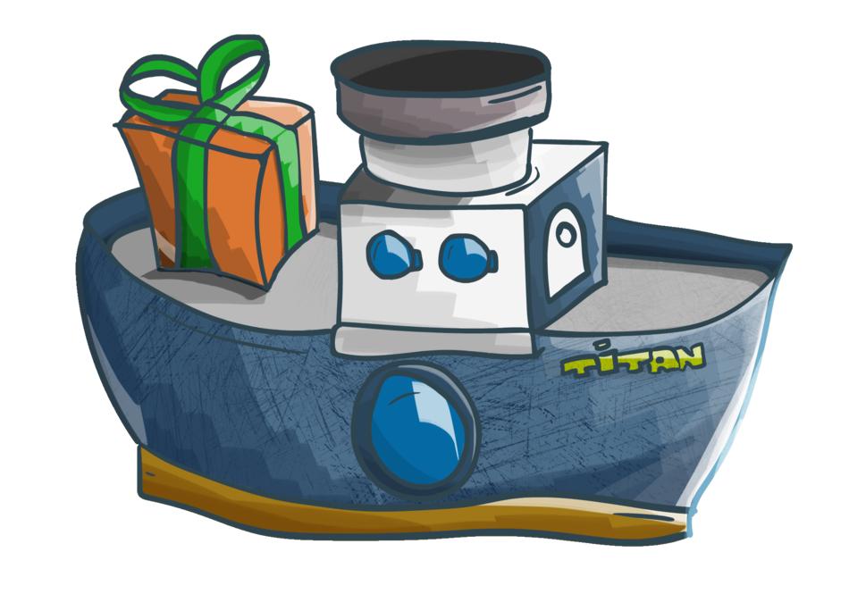 ship steamer gift titan trumpet