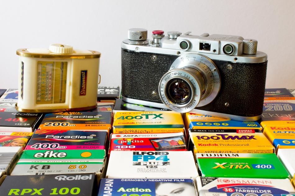 analog camera with film