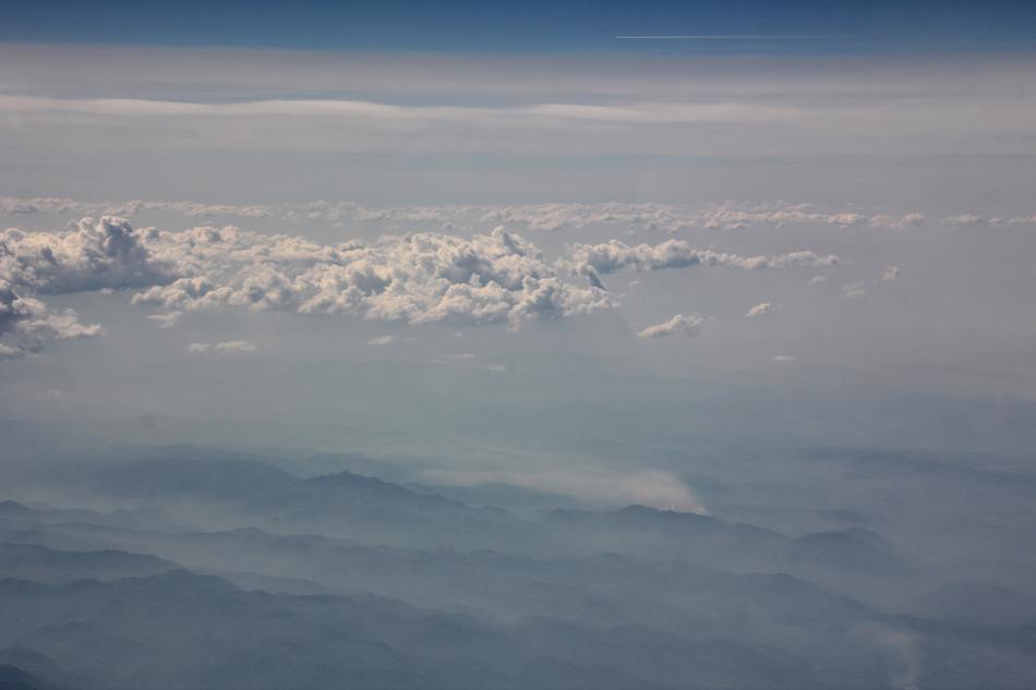 Clouds Mountains Sky