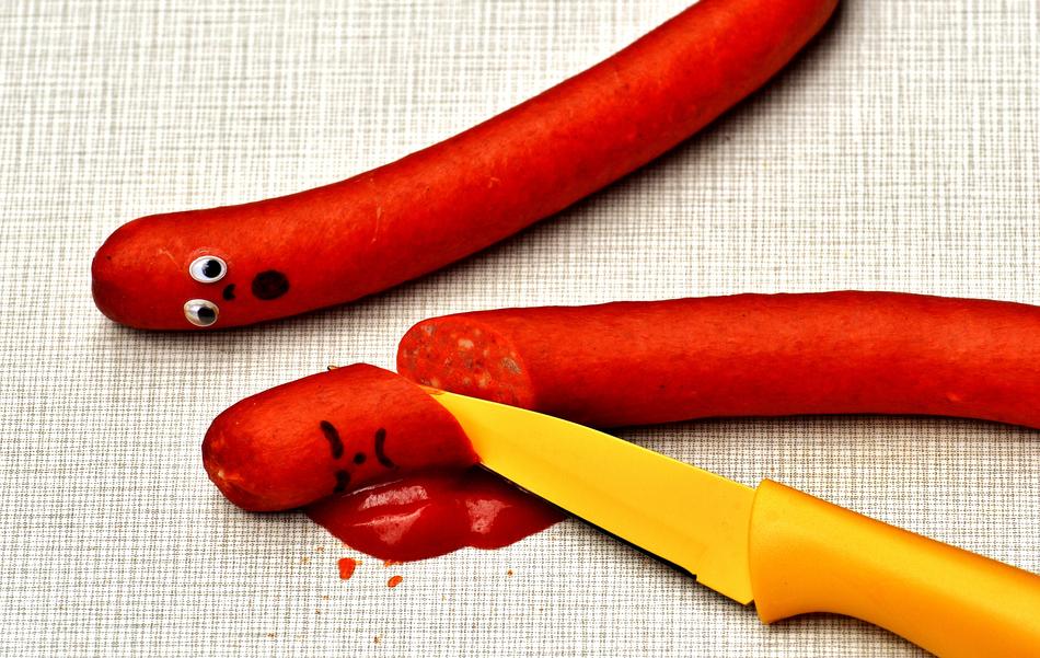 Killing a sausage