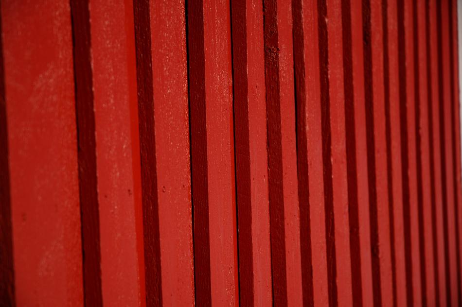 Red Wall with ribs