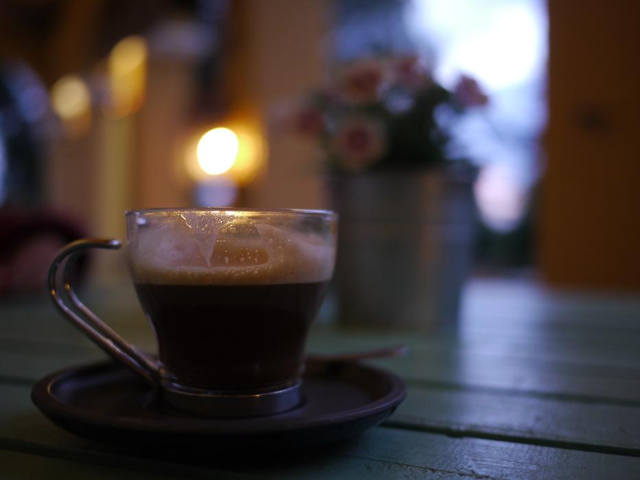 evening coffee intake