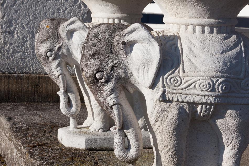 Sculpture Elephant Stone