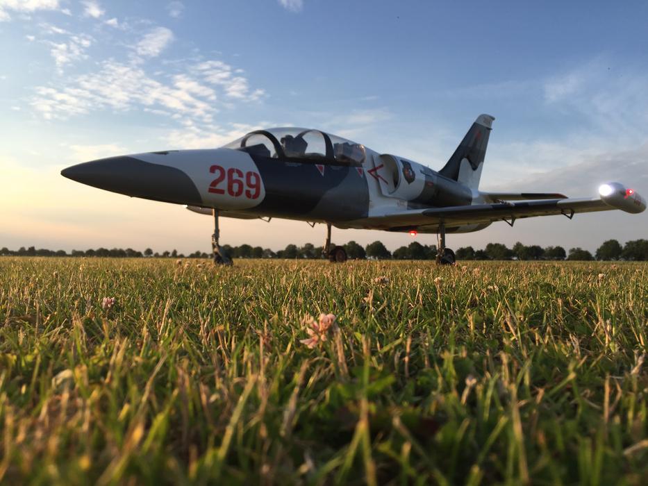 beautiful plane in the field