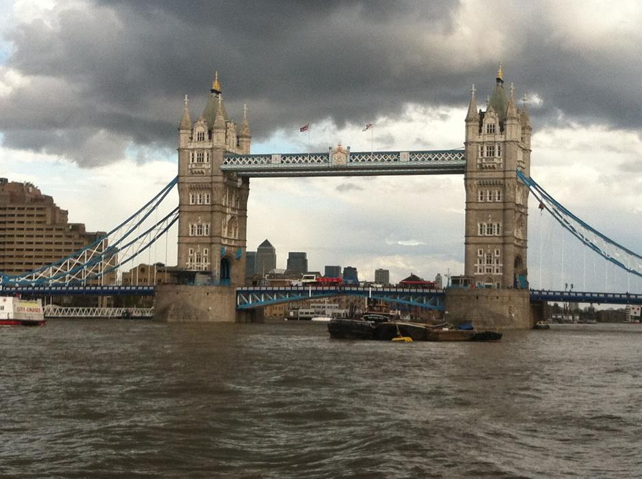 Bro Tower Bridge The Thames