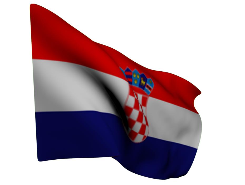 flag country croatia red white blue