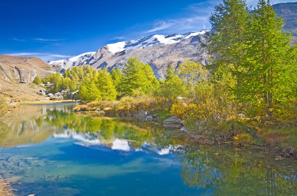 Bergsee Autumn Mirroring