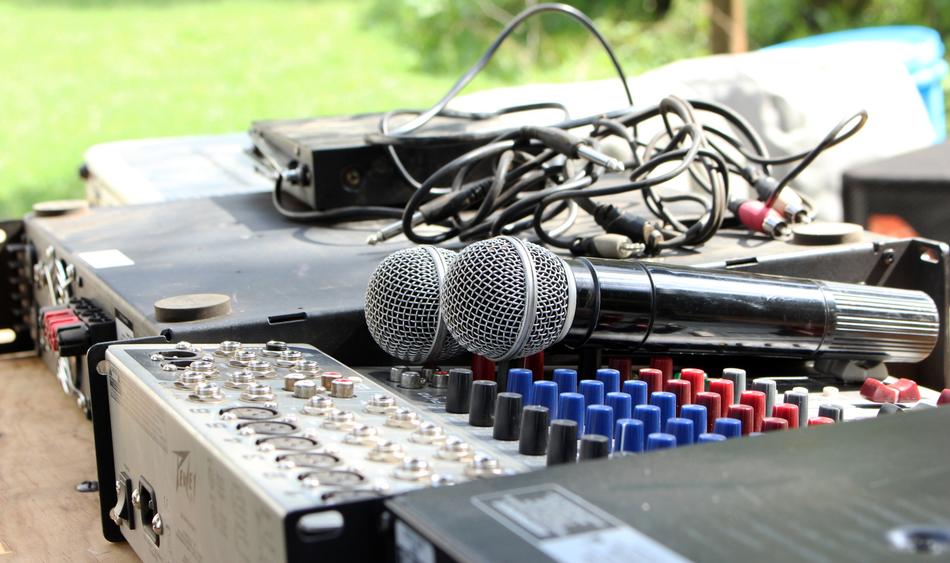 microphones and mixer