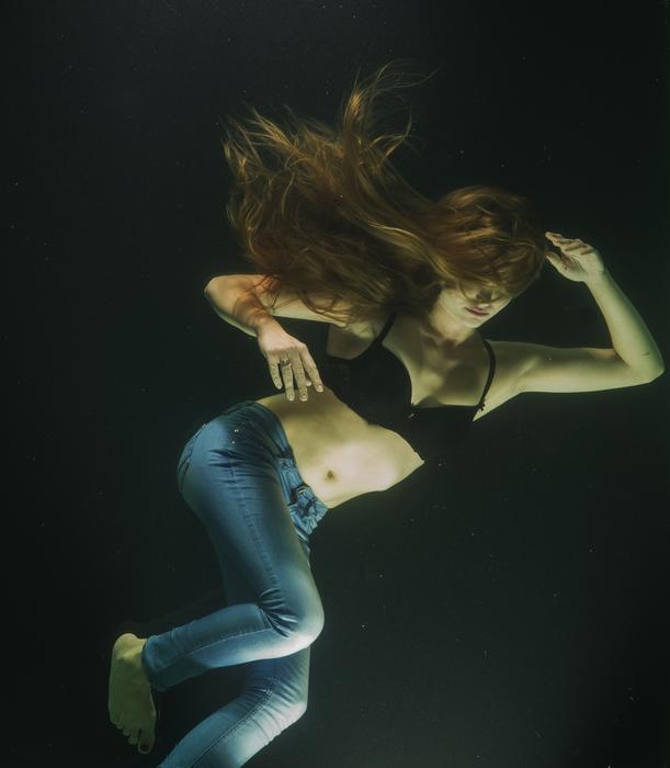 Model Woman in Water photo concept