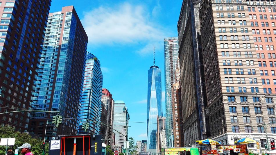 colorful street photo in New York, USA