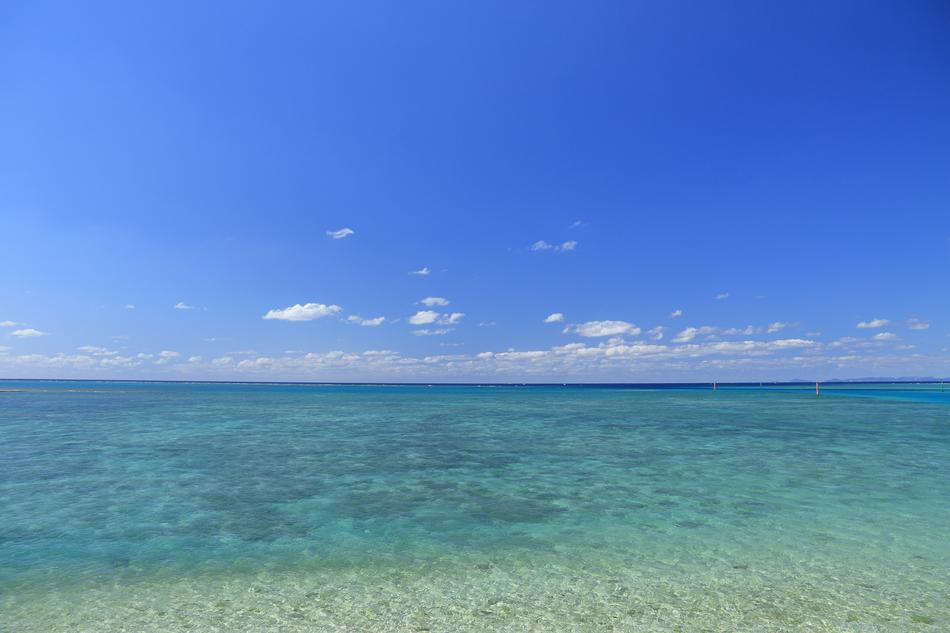 Blue Sea Sky Okinawa Coral