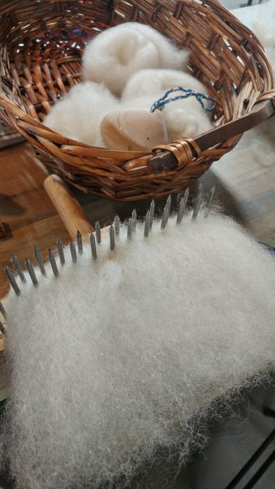 Wool Fiber Spinning