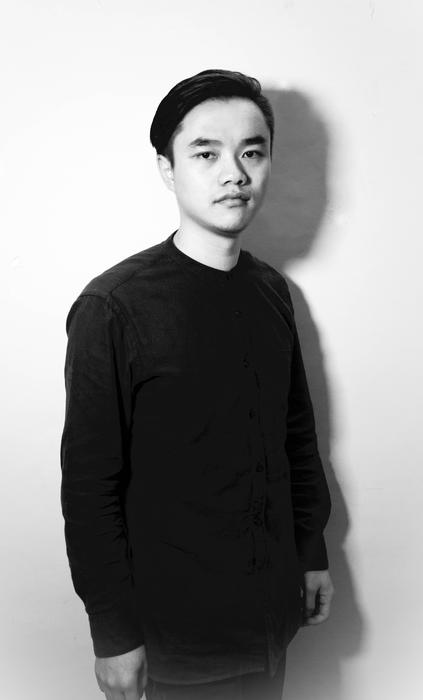 young man in black